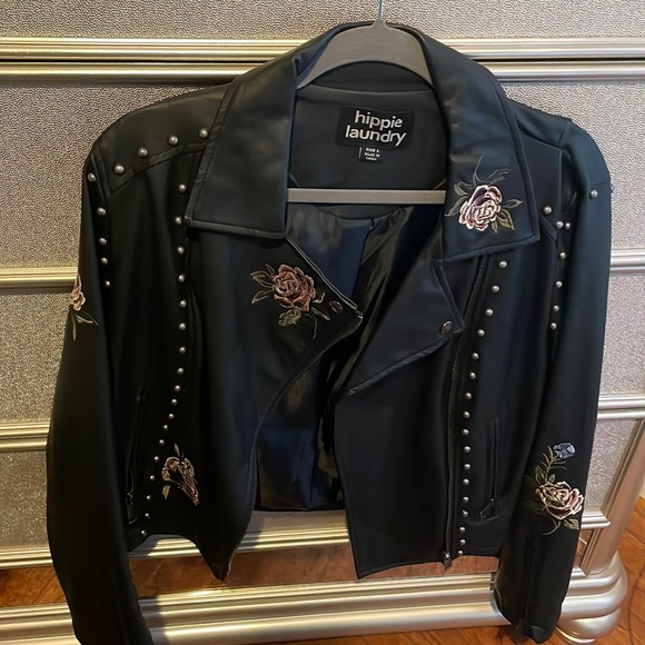 hippie laundry Jackets & Blazers - Beautiful black leather jacket.